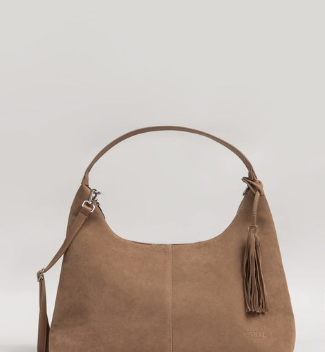 Brown Faux Leather Handbag