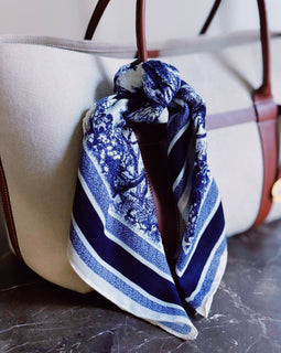 Textured Square Scarf for Hair, Neck or Bag