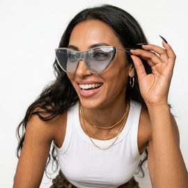 Radiant Gold Cat-Eye Sunglasses