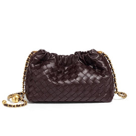 Woven Drawstring Crossbody Bag